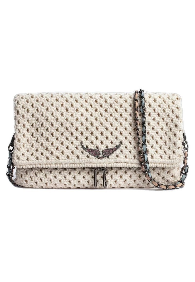 Zadig & Voltaire ROCK MACRAME Across body bag off white/offwhite