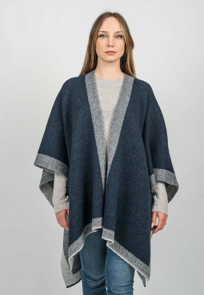 Dalle Piane Cashmere TWO ONE  - Mantella - blu grigio