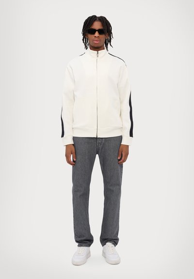 Emporio Armani FELPA - Felpa con zip - bianco caldo
