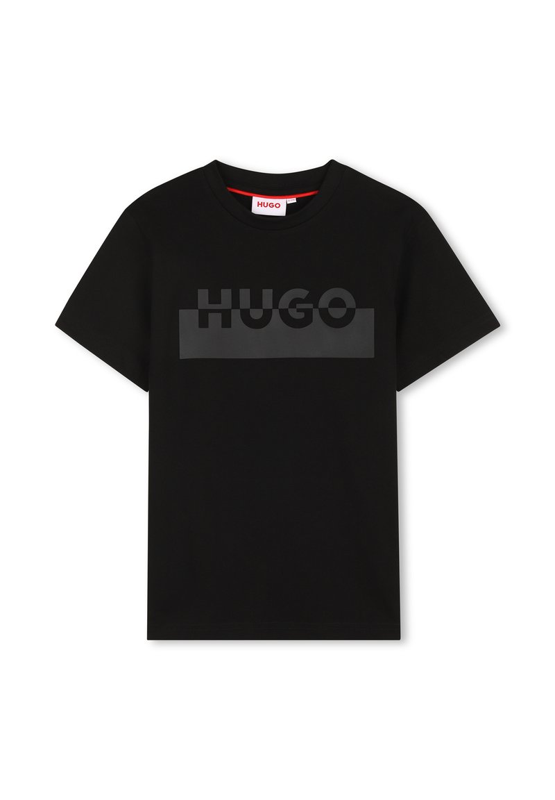 HUGO Kids T-shirt print zwart