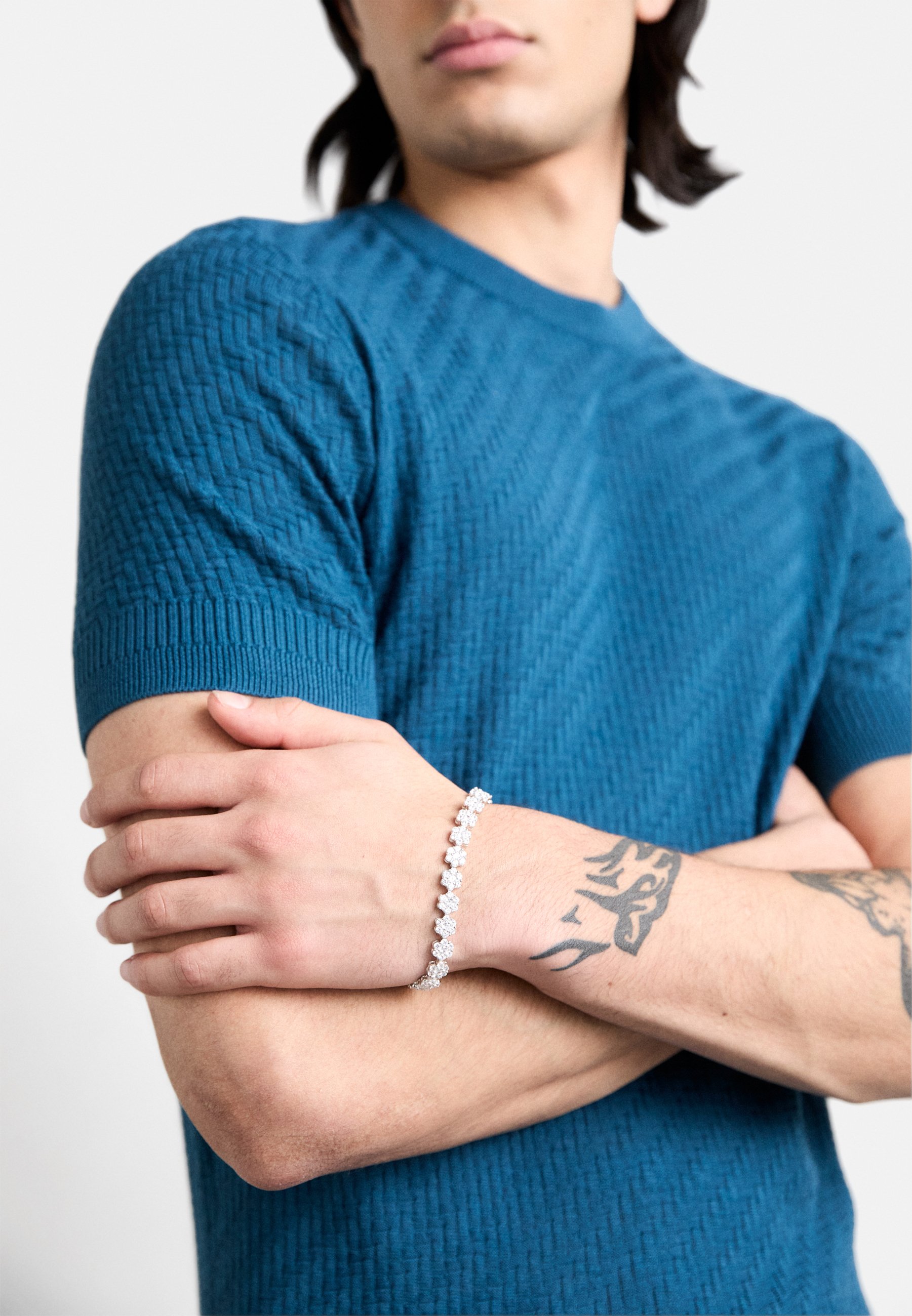Hatton Labs DAISY TENNIS UNISEX - Bracelet - silver-coloured