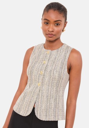 Lipsy, REGULAR FIT - BOUCLE - Vest - monochrome