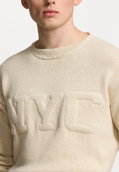 Polo Ralph Lauren NYC COTTON LINEN JUMPER - Jumper - cream