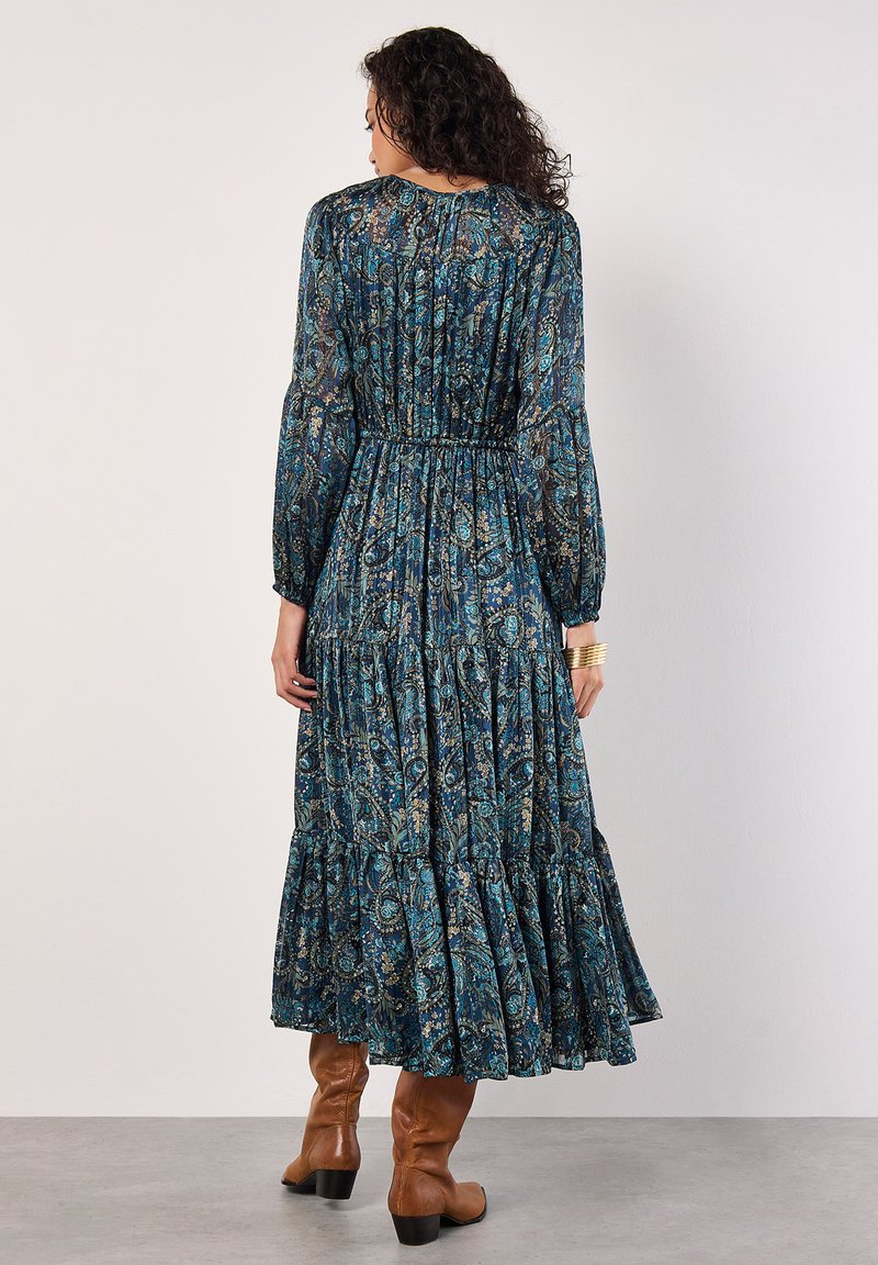 Apricot PAISLEY SPARKLE Day dress navy/dark blue Zalando
