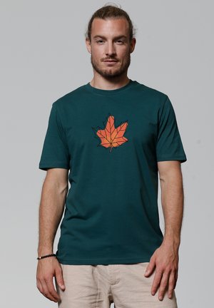 HERBST - Print T-shirt - glazed green