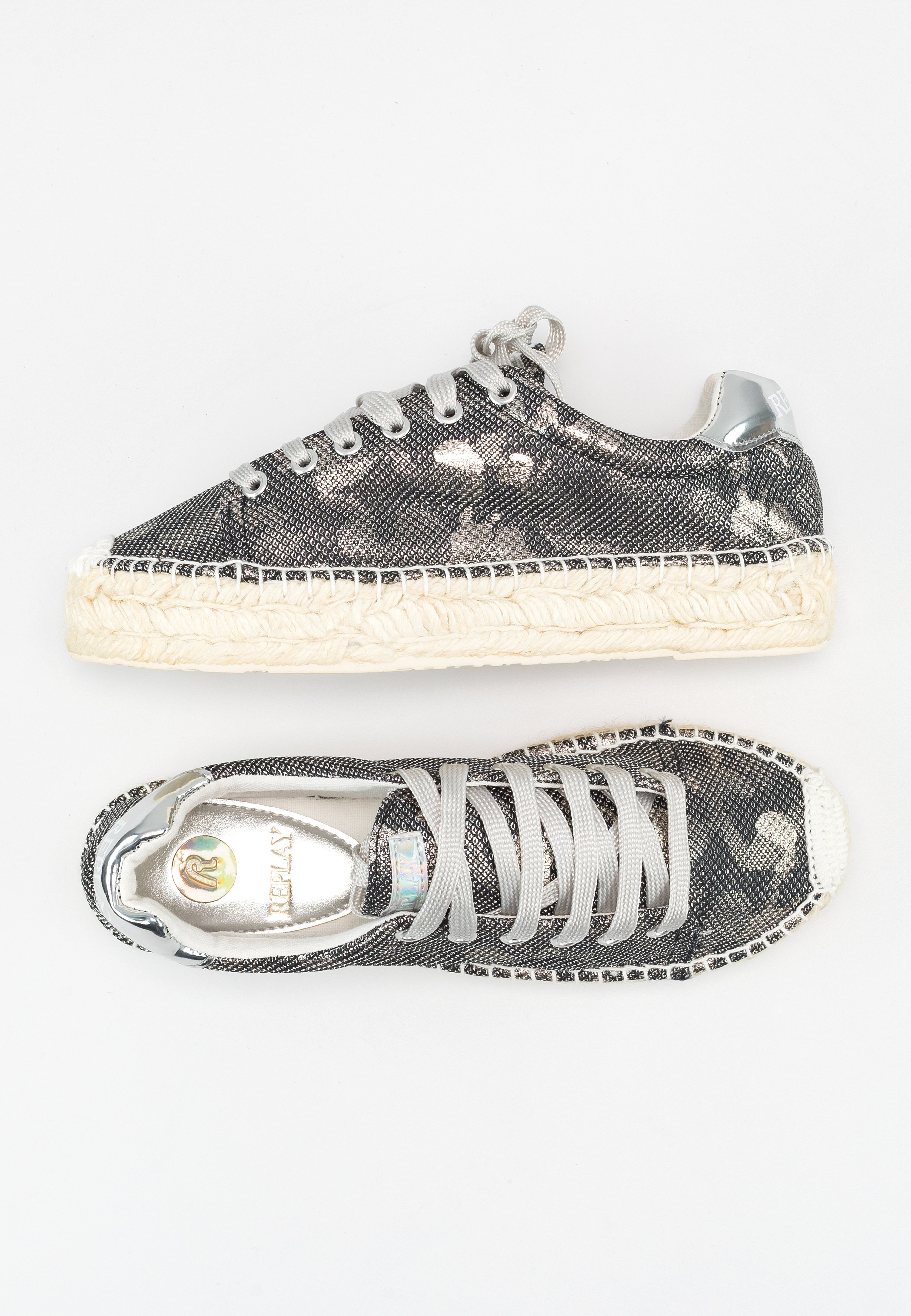 Replay Sneakers laag - silver/zilverkleurig - (Pre-owned) - Zalando.nl