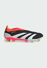 adidas Performance PREDATOR ELITE LACELESS SOFT GROUND - Scarpe da calcio per terreno morbido - core black   cloud white   solar red