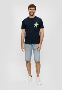 s.Oliver Short en jean - blau