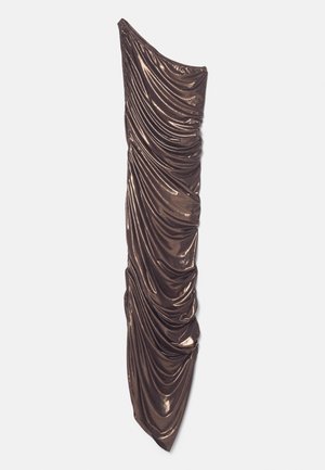 Norma Kamali DIANA GOWN - Obleka iz džersija - chocolate