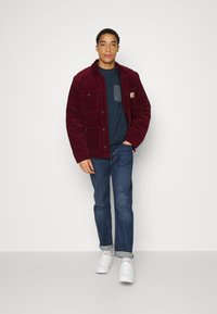 Selected Homme SLHNALE ONECK TEE - T-shirt estampada - navy blazer