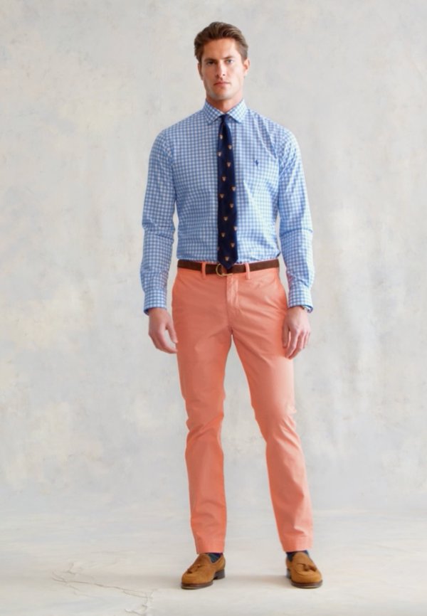 Chinos - deep mango2