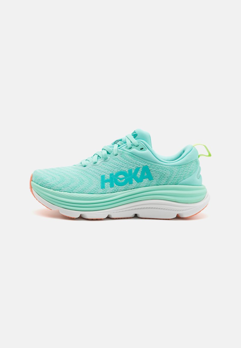 HOKA GAVIOTA 5 - Bėgimo batai plentui - seafoam/electric aqua