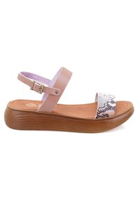 Sandales Plateforme Minelli Nude Daim - Taille 35 - Occasion - Talon Découvert