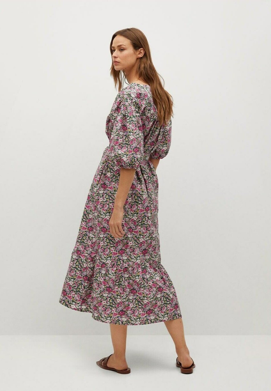 robe longue rose mango