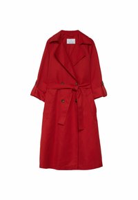 LANGER FLIESSENDER - Trenchcoat - red