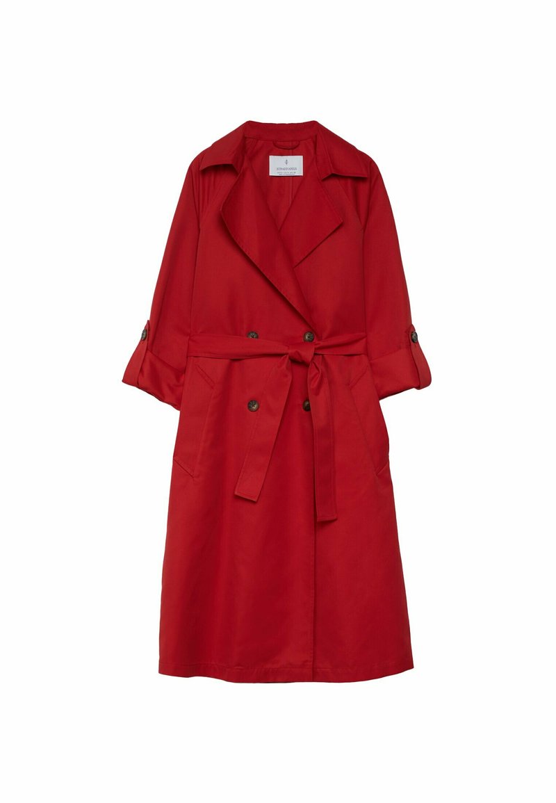 Stradivarius Trenchcoat rood Stradivarius Trenchcoat rood