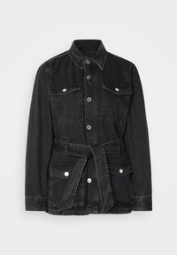 WORKED OUT CARGO JACKET WITH BELT - Jakna iz džinsa - city buzz