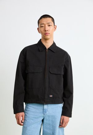 Dickies FORT SMITH TRUCKER - Veste en jean - black