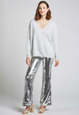BEEGEES - Pantalon classique - argent