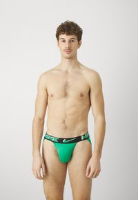 Nike Underwear JOCK STRAP 3 PACK - Fecskék - stadium green/pink rise/black
