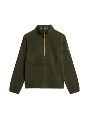 Superdry & Co ESTATE HALF ZIP - Sweat polaire - surplus goods olive green