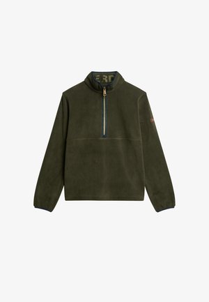 Superdry & Co ESTATE HALF ZIP - Suéter de forro polar - surplus goods olive green