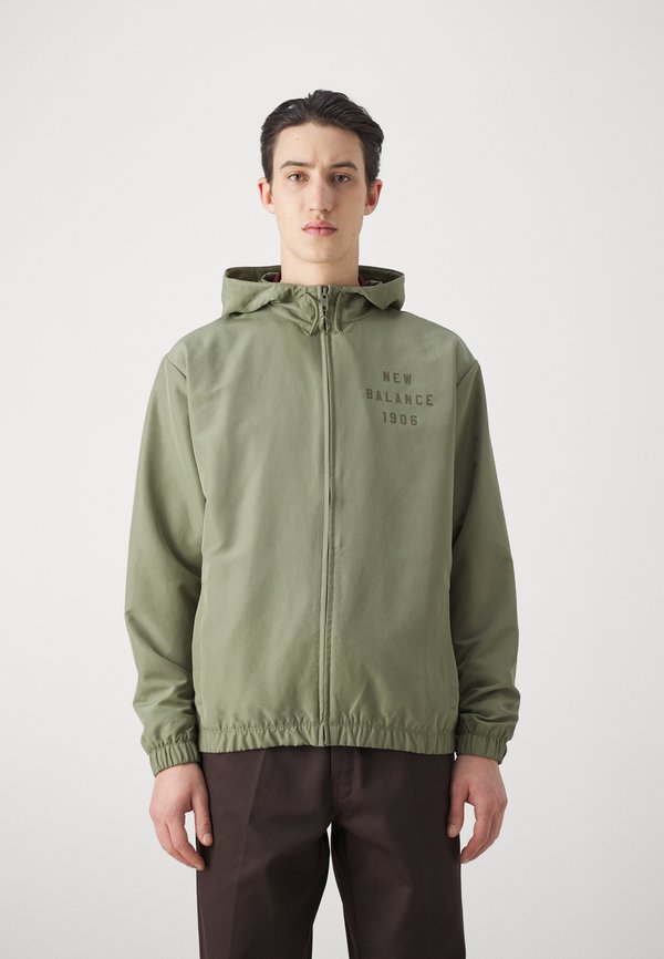 ESSENTIALS GRAPHIC FULL ZIP - Summer jacket - dark olivine2