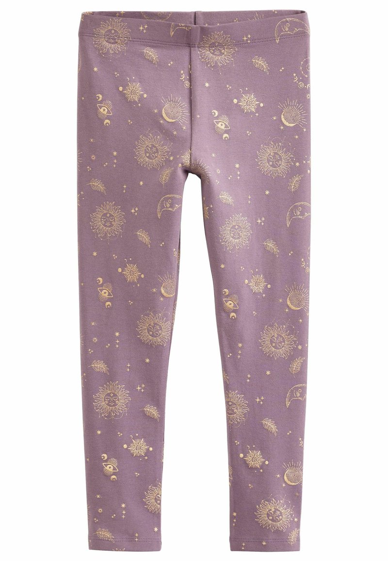 Next - Legging - heather purple  gold celestial  print, Agrandir