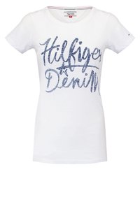 Hilfiger Denim Triko s potiskem - white