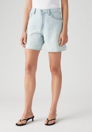 HIGH BAGGY - Short en jean - luxury trip short linen+ denim