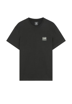 Lee, WORKWEAR CREW TEE - Camiseta estampada - washed black