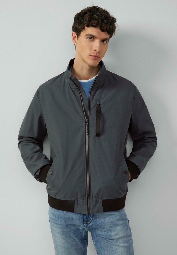 UND KONTRAST-DETAILS - Leichte Jacke - schiefergrau