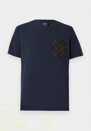 Barbour BARBOUR ARNSIDE TARTAN POCKET T-SHIRT - T-shirt imprimé - navy