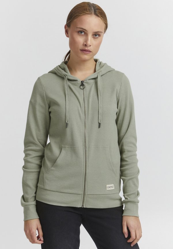 OXLOVA - Zip-up sweatshirt - seagrass melange