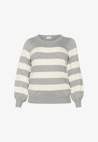 Sélectionné, grey melange turtledove stripe