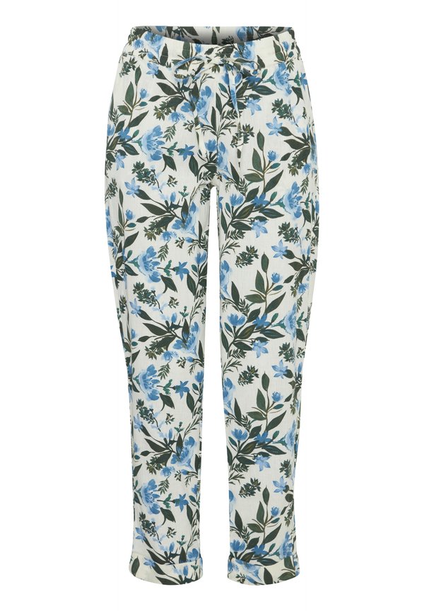 FRMADDIE - Trousers - fransa aop g hydrangea2