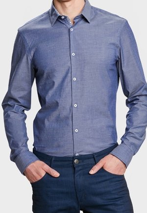 Chemise - mottled dark blue