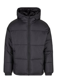 BASIC PUFFER WITH HOOD - Veste d'hiver - black