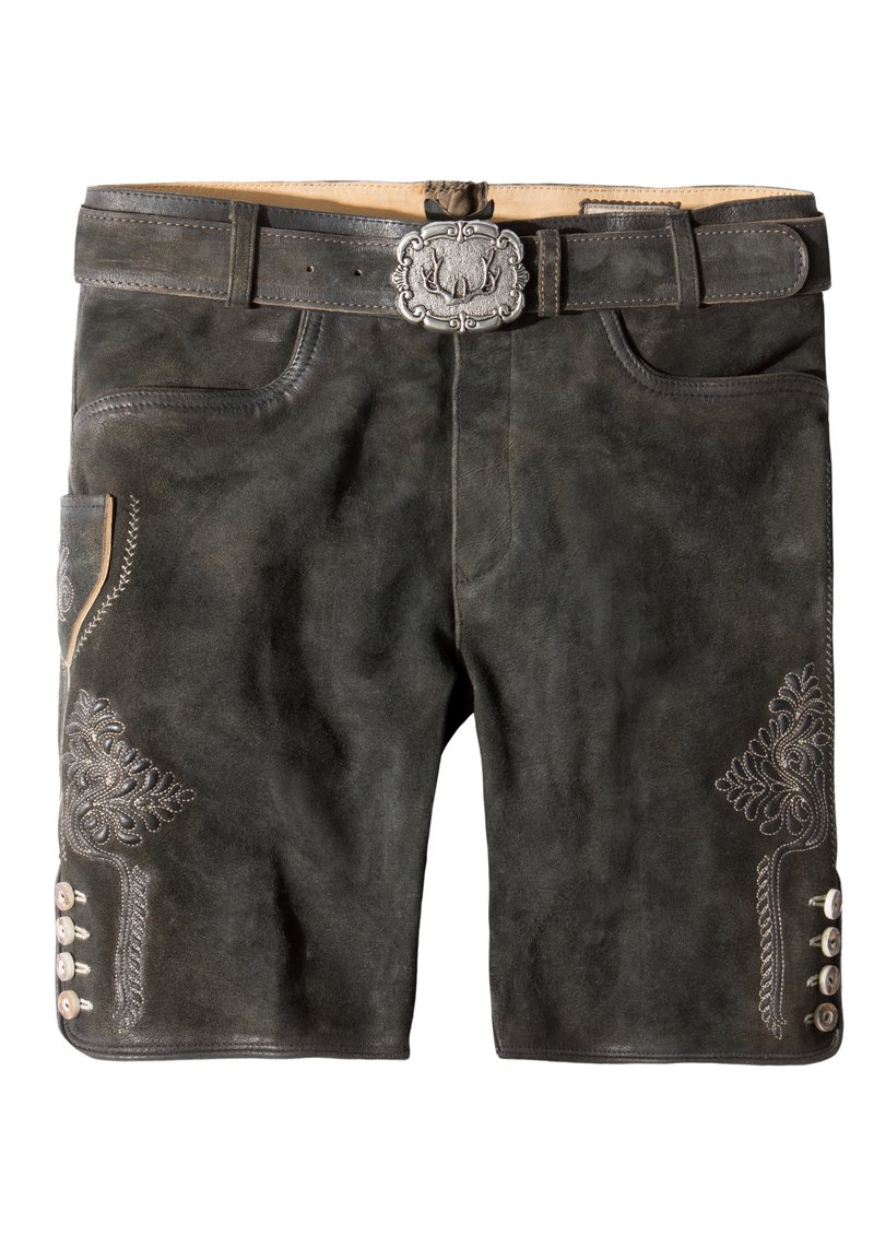 Stockerpoint Leren broek grijs