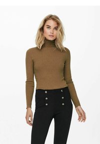 ONLY ONLKAROL ROLL NECK - Trui - toasted coconut