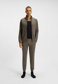 BOSS MIX&MATCH Z - Sweat zippé - brown