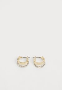 PAVE SPLIT HOOP - Oorbellen - gold-coloured