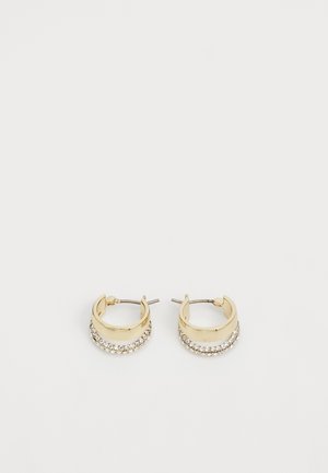PAVE SPLIT HOOP - Orecchini - gold-coloured