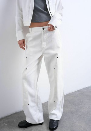 TSSIMONE MID RISE NORMAL - Tømrerbukser - ecru