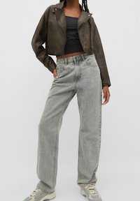 Stradivarius Jeans a sigaretta - black denim