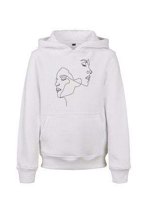 ONE LINE FIT  - Pulover s kapuco - white