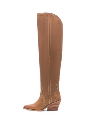 Kovbojské/motorkárske čižmy - light brown