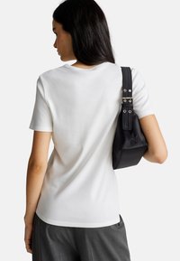 United Colors of Benetton WITH GLITTER PRINT LOGO - Triko s potiskem - white