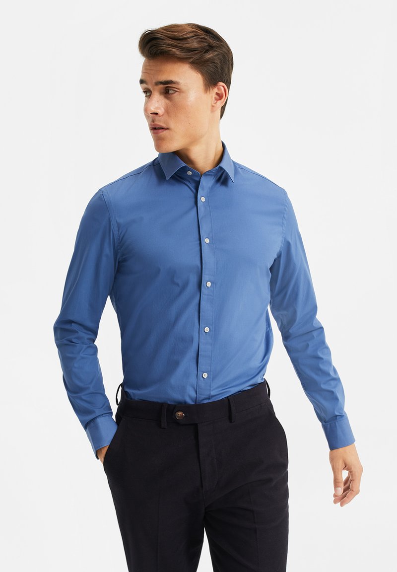 WE Fashion - THE SMART SHIRT - Camicia elegante - blue/grey, Ingrandire