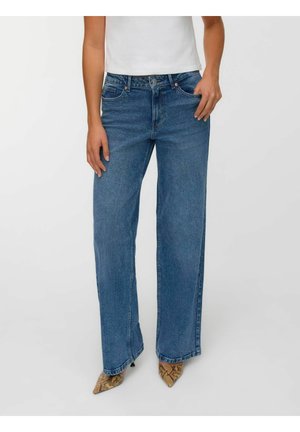 VMMIRA MID RISE - Široke nogavice - medium blue denim